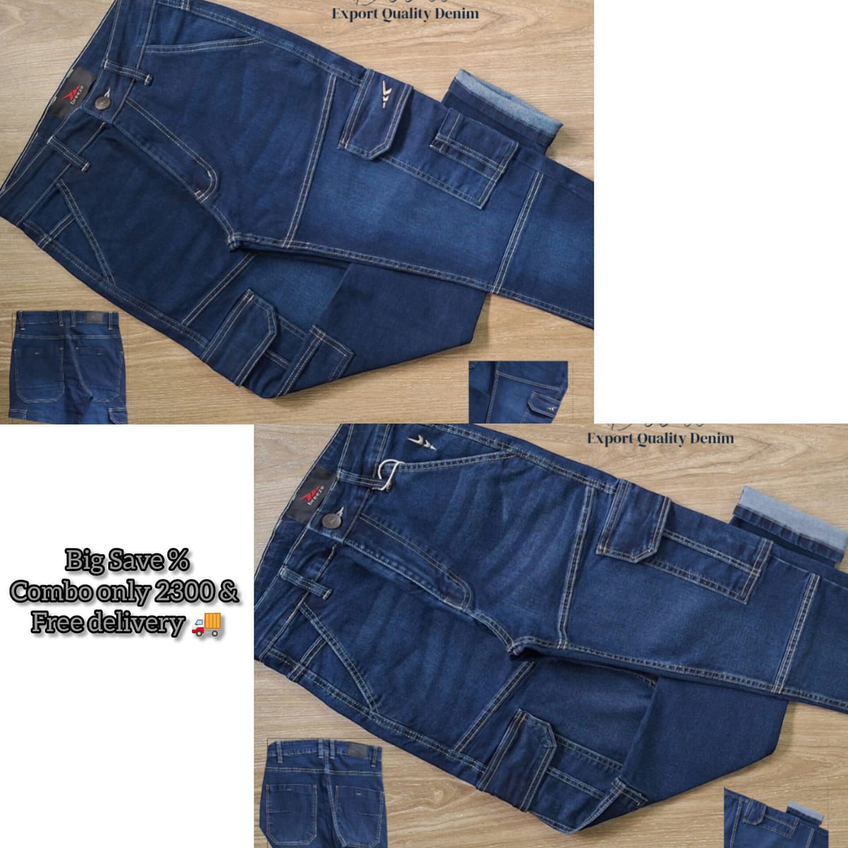Premium Combo Cargo (Deep Blue)
